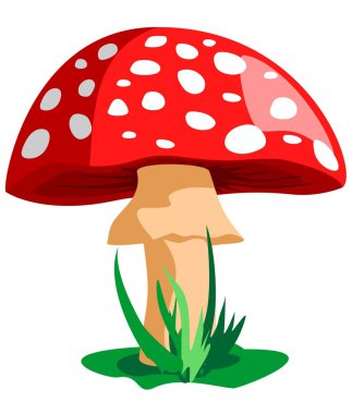 Mushroom death clipart