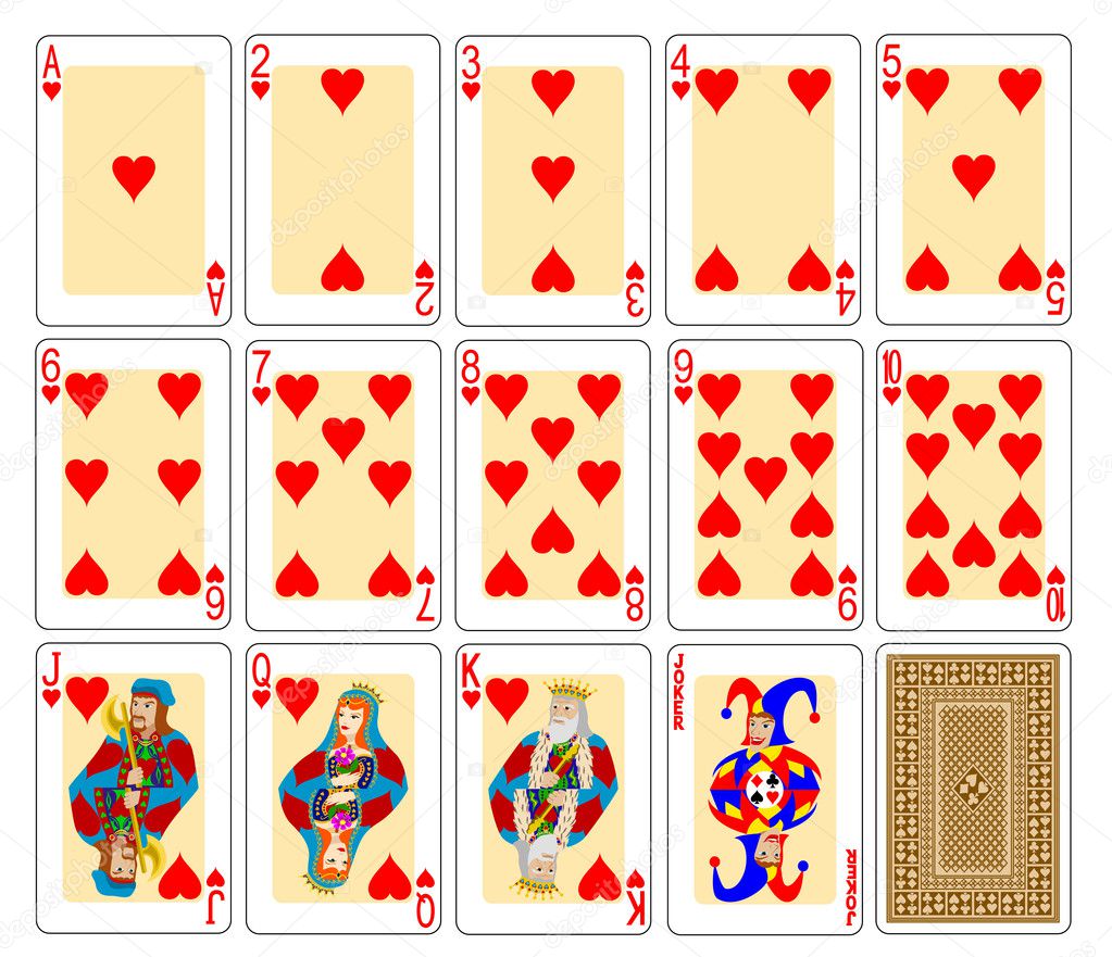 Jogo de cartas Copas — Vetor de Stock © Leonid #5890833