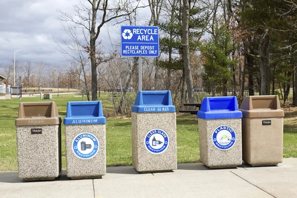 Recycle gebied — Stockfoto