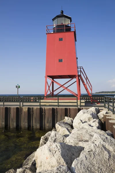 Charlevoix South Pier — Stock Photo, Image