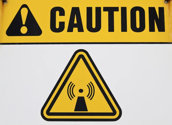 Kablosuz radyasyon işareti — Stok fotoğraf