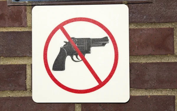 stock image No guns permitted