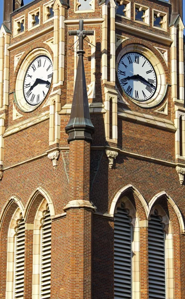 Wieża zegarowa, Kościół — Zdjęcie stockowe