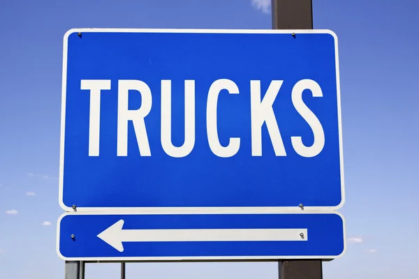 Вывеска грузовиков — стоковое фото
