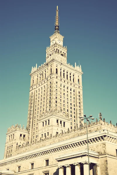 Палац культури і науки у Варшаві — стокове фото