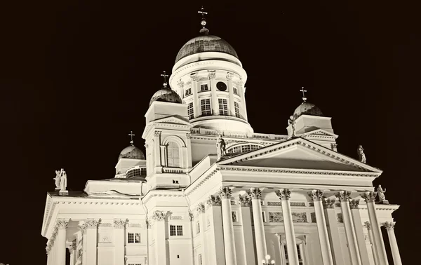 B & W of Lutheran Cathedral — стоковое фото