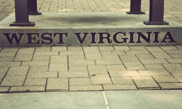 West virginia znak — Zdjęcie stockowe