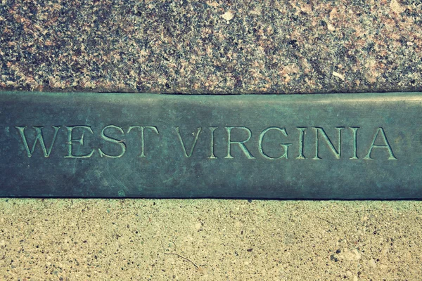 West virginia znak — Zdjęcie stockowe