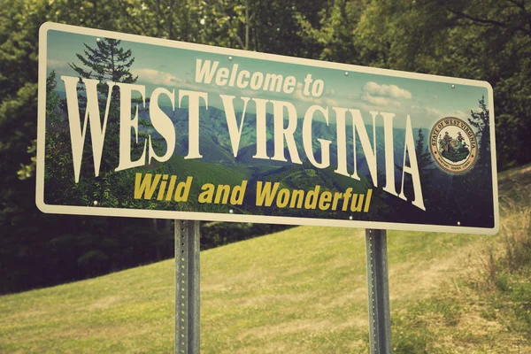Добро пожаловать в Западную Вирджинию — стоковое фото