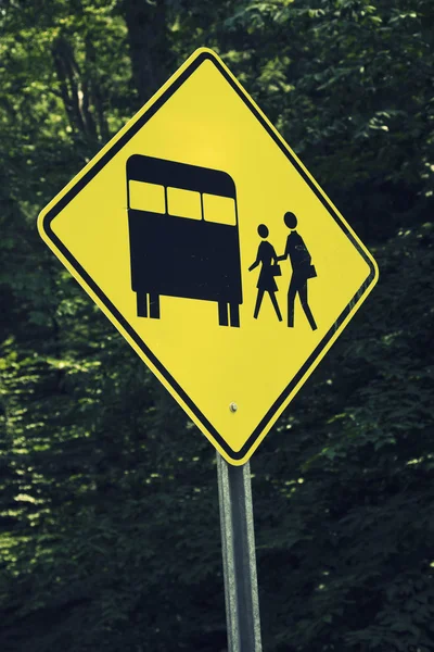 Boarding school bus — Stock Photo, Image