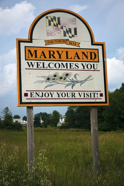 Добро пожаловать в Мэриленд — стоковое фото