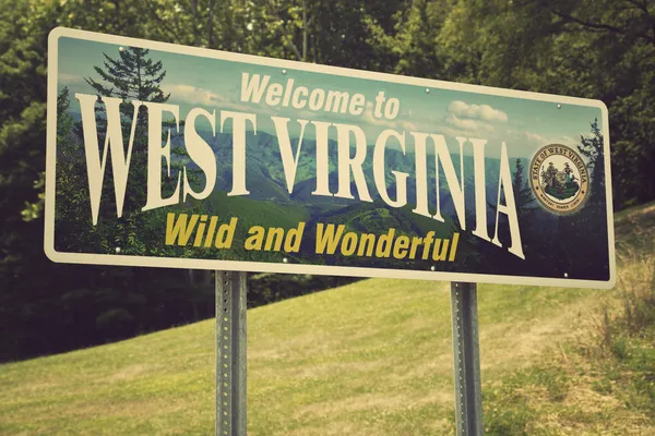 Bem-vindo à Virgínia Ocidental Imagens De Bancos De Imagens