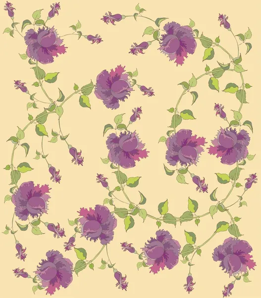 Bezešvé background.illustration růže. — Stockový vektor