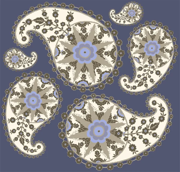 Бесшовный фон из Пейсли украшения, модные современные обои о — стоковый вектор