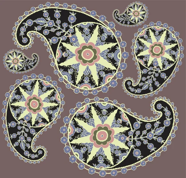 Бесшовный фон из Пейсли украшения, модные современные обои о — стоковый вектор