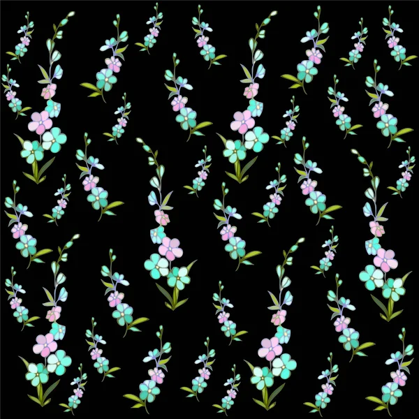 Nahtloser Hintergrund aus einem Blumenschmuck, modische moderne Tapete o — Stockvektor