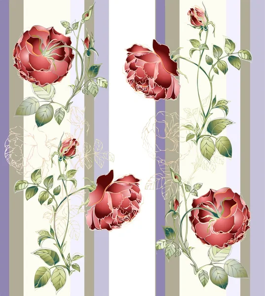 Bezešvé pozadí z květiny ornament, o módní moderní tapety — Stockový vektor