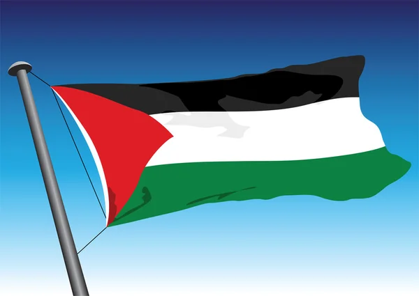Flagge von Palestin — Stockvektor