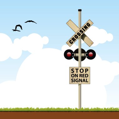 Railroad Crossing clipart