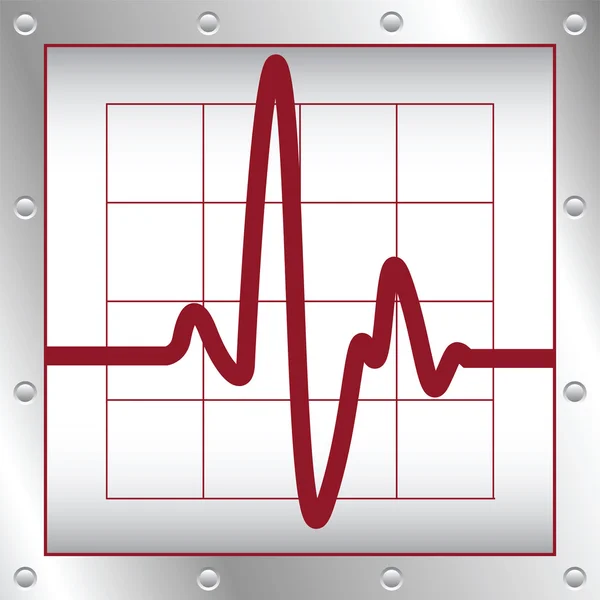 Elektronikus cardiogram — Stock Vector