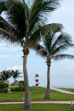 Punta Cancun lighthouse clipart