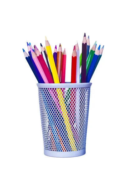 stock image A lot of colourful aquarelle pencils