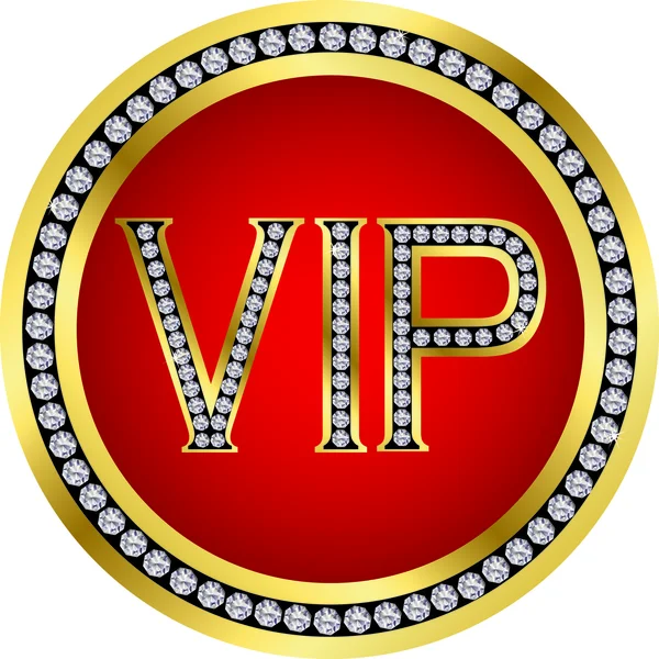 VIP gyémántokkal, vektor — Stock Vector