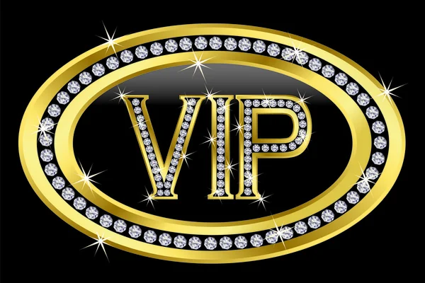 VIP gyémántokkal, vektor — Stock Vector