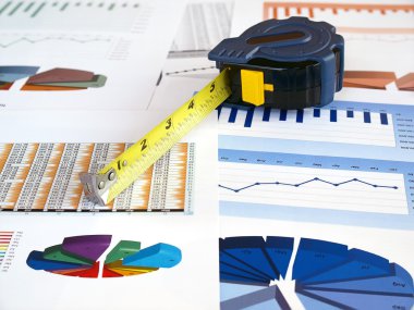 Tape on investment charts clipart