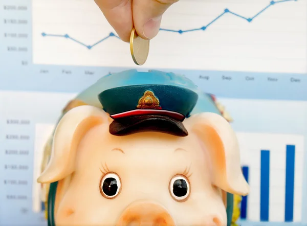 Piggy bank megtakarítási — Stock Fotó