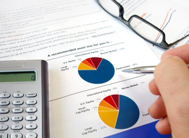 Pie investment chart. clipart