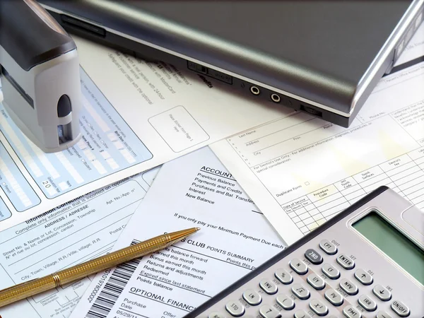 Accounting table. — Stock Photo, Image