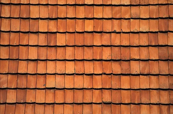 Stock image Old red tile roof. A background