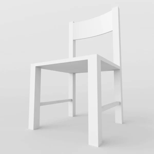 Vit stol — Stockfoto