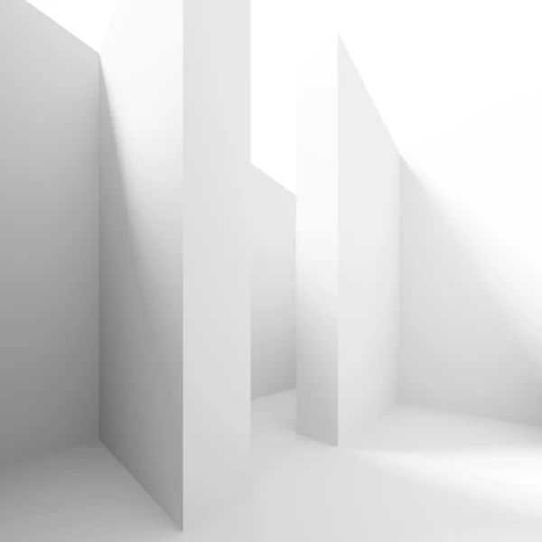Halle weißer Säulen — Stockfoto