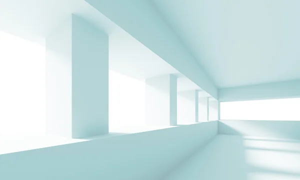 Salão vazio branco — Fotografia de Stock
