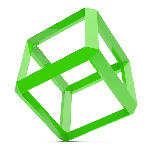 Cubo verde — Fotografia de Stock