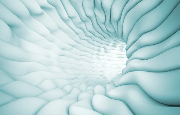 Túnel azul abstracto — Fotografia de Stock