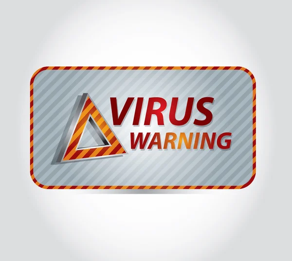 Virüs uyarısı — Stok Vektör
