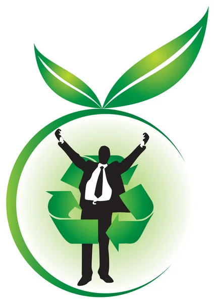 Environmentally friendly business — Stock Vector