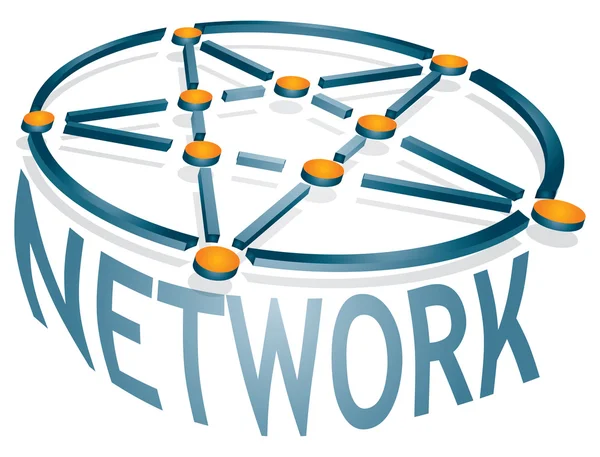 Icona di rete — Vettoriale Stock