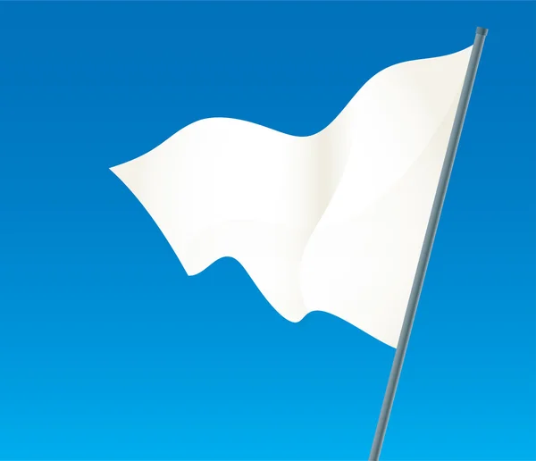 白い旗 — ストックベクタ