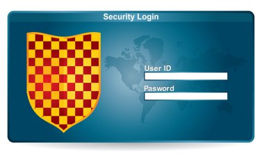 Secure screen clipart