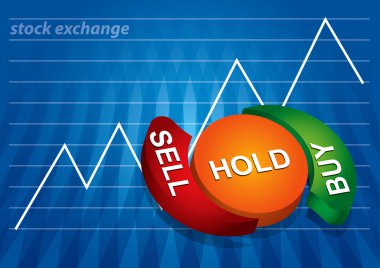 Stock exchange charts clipart