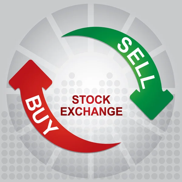Stock exchange charts — Stock Vector