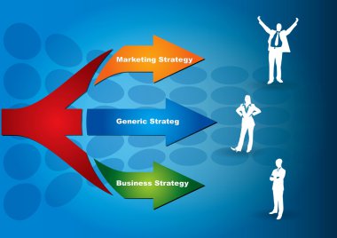 Key of strategy clipart