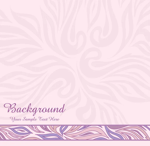 Vector roze abstracte achtergrond met versieringen — Stockvector