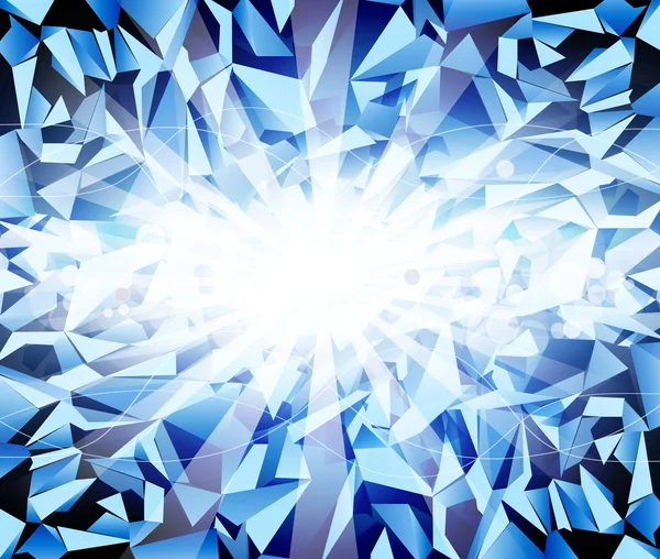 Vecteur glace fond bleu foncé — Image vectorielle