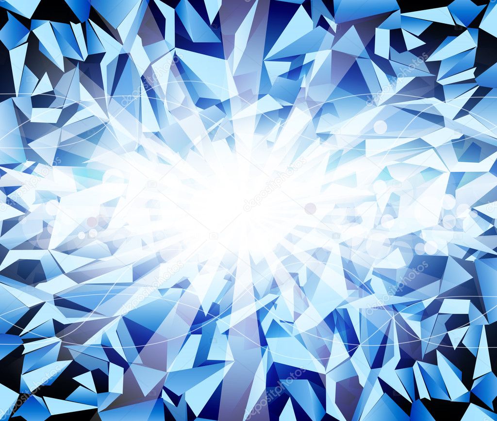 Vector ice dark-blue background