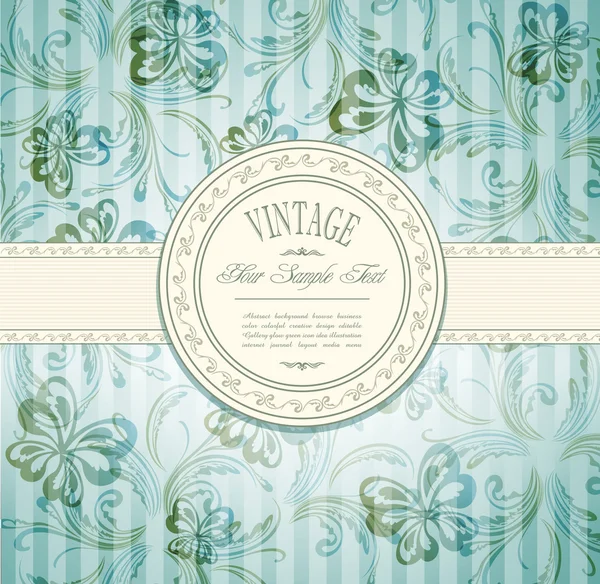 Elegant vintage invitation — Stock Vector